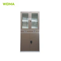 4 Стеклянная Дверь Металлическая Картотека